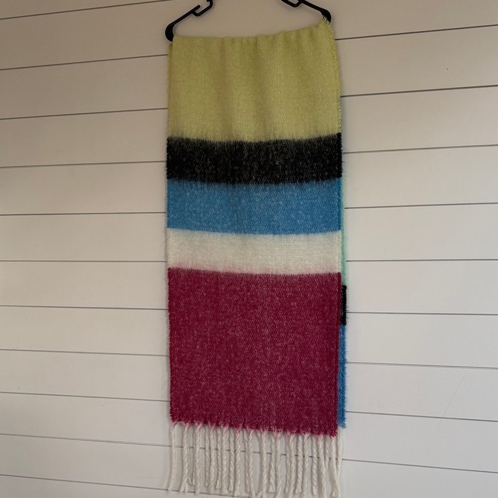 Free People Multicolor Striped Winter Chill Scarf